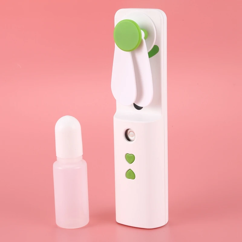 

Top Deals Handheld Humidification Fan Hydrating Moisturizing Spray USB Charging Fan