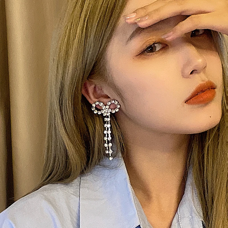 Темперамент запись Lux можно регулировать длину стразы украшенные бахромой и