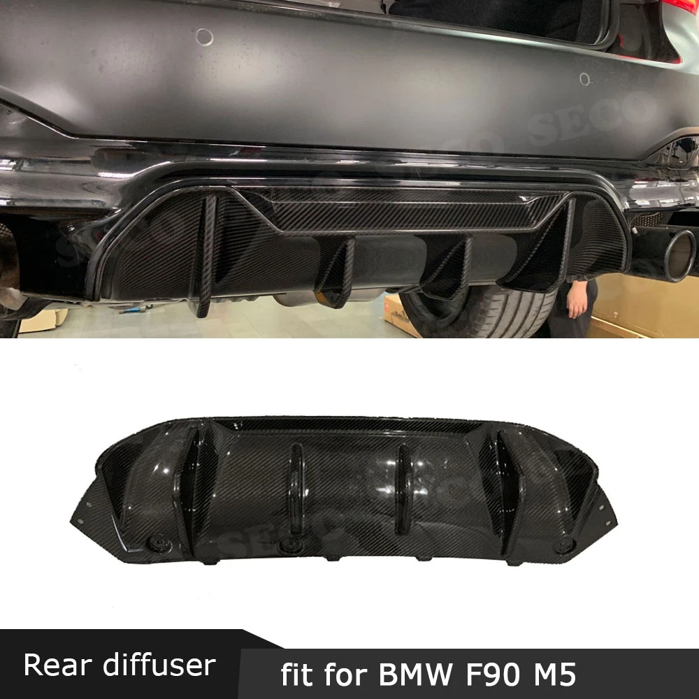 Задний диффузор для BMW 5 серии F90 M5 2017 2019 спойлер бампера из углеродного волокна