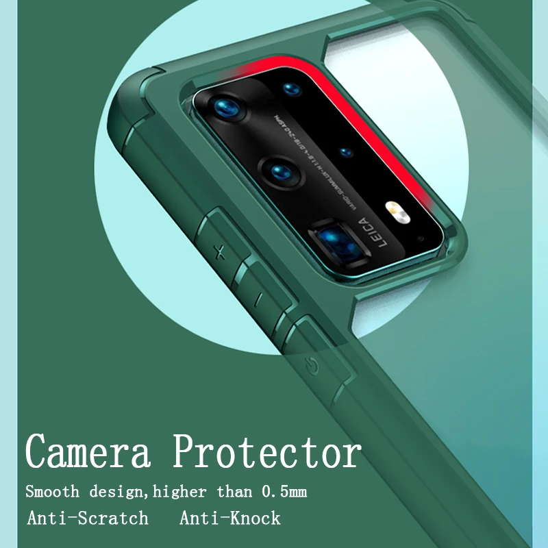 Противоударный чехол для телефона ROCK huawei P40 Pro Plus задняя крышка прозрачное