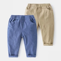 baby casual long trousers 2021 spring autumn new arrival kids clothing toddler children solid color pocket cargo pants for boys