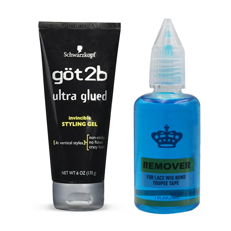 Got2b Glued Spray Got2b Glue Hair Styling Gel Wig Glue Waterproof Lace Glue Invisible Hair Bonding Glue for Toupee+Remover