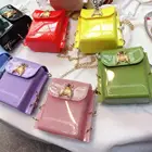 Женская сумка-желе из ПВХ с мини-Пчелкой, сумка-мессенджер с цепочкой и откидной крышкой карамельных цветов, женская сумка через плечо с отделением для монет, 2020
