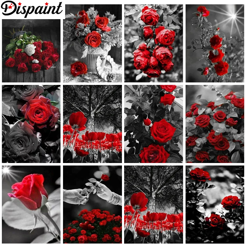 

Набор для алмазной вышивки «цветок, роза, пейзаж»