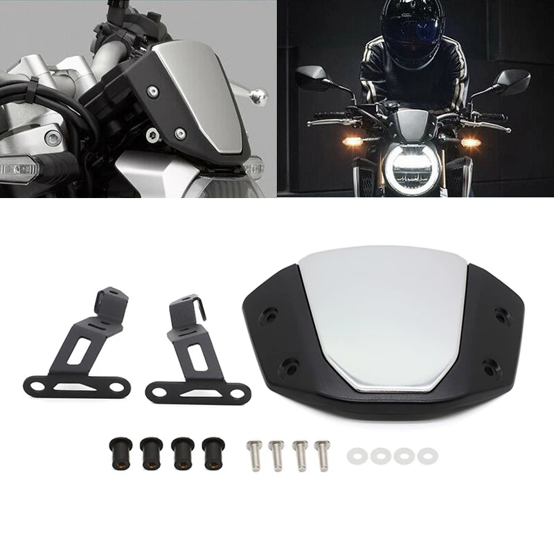 

Aluminum cb650r Windshield WindScreen For honda cb650r 2018 2019 2020 CB 650R Front Screen WindScreen wind deflector
