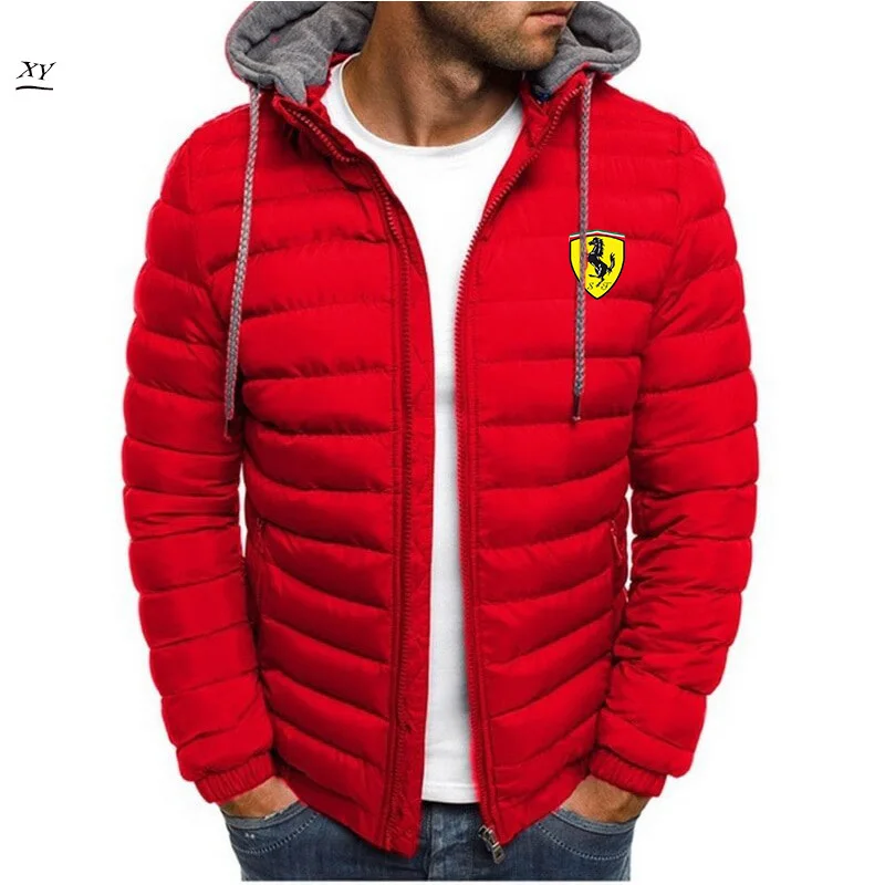 

Winter warm waterproof jacket men 2021 autumn thick hooded parkas men's fashion casual slim Hooded Jacket