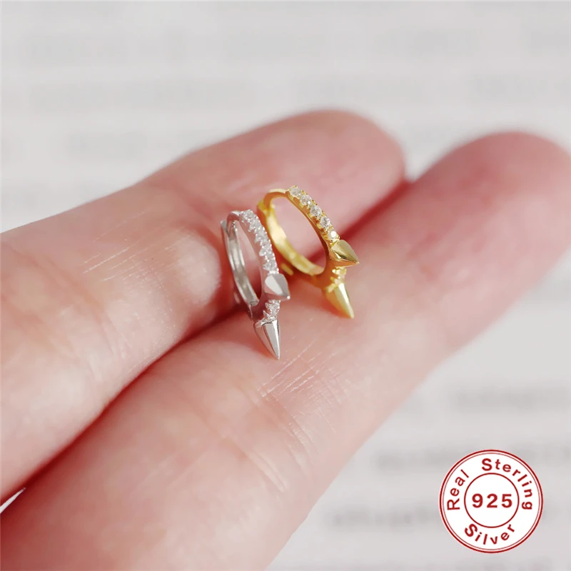 Женские серьги-гвоздики в готическом стиле 1 пара сережек из стерлингового