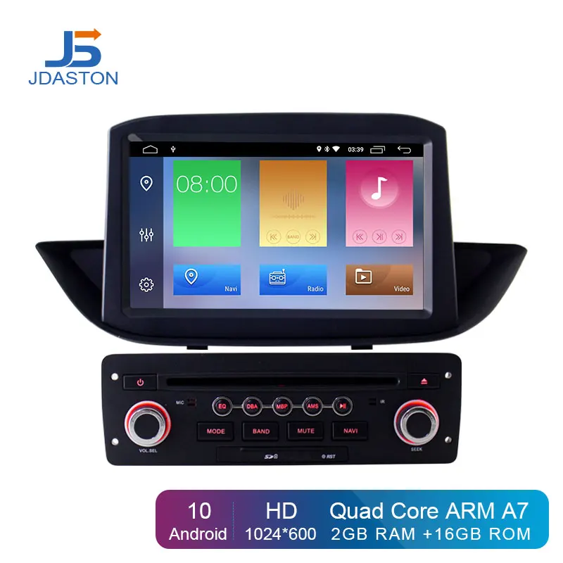 Автомобильный DVD плеер JDASTON Android 10 для Peugeot 308 2010 2015 GPS навигация Wi Fi мультимедиа