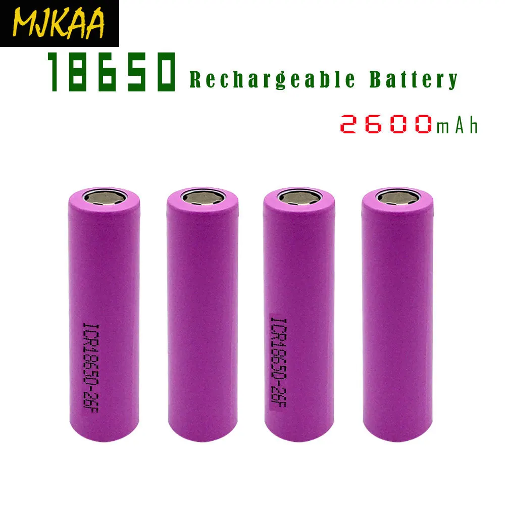 100% Оригинал 3 7 V 2600mAh для Samsung 26F перезаряжаемая 18650 литий ионная батарея реальная