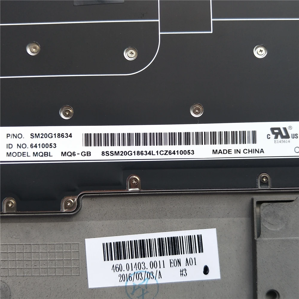 Клавиатура с подсветкой для ноутбука LENOVO X1 Carbon 3rd UK Key Cap черная клавиатура серая C