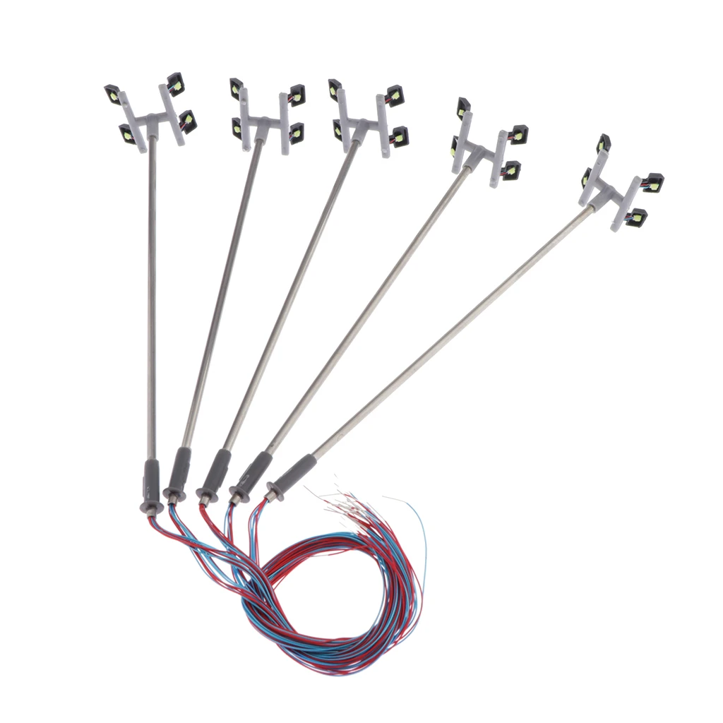 5 шт. модель железнодорожного поезда светодиодные лампы-мини Ландшафтный корт