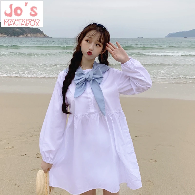 Летнее однотонное ТРАПЕЦИЕВИДНОЕ милое платье в стиле ампир воротник Питер Пэн