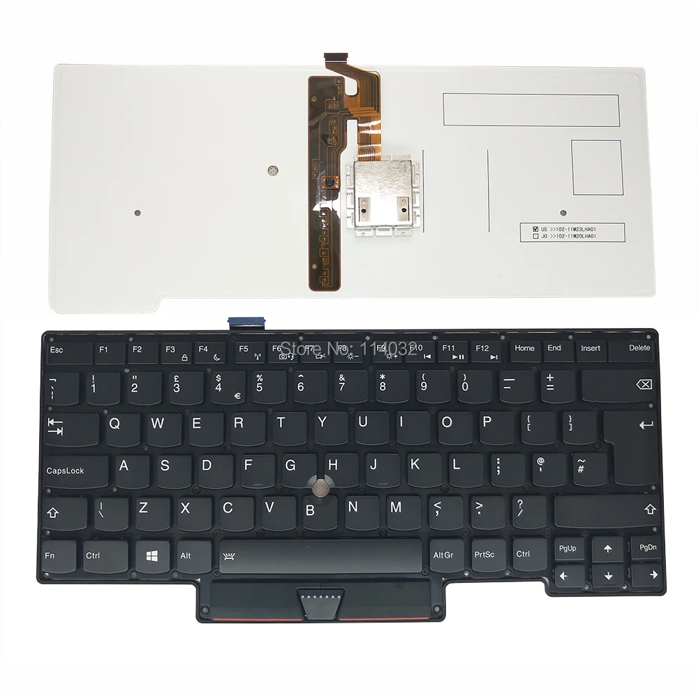 Сменные клавиатуры с подсветкой для lenovo Thinkpad Carbon X1 Gen 1 1st 2013 UK EU Black CK 0C02206