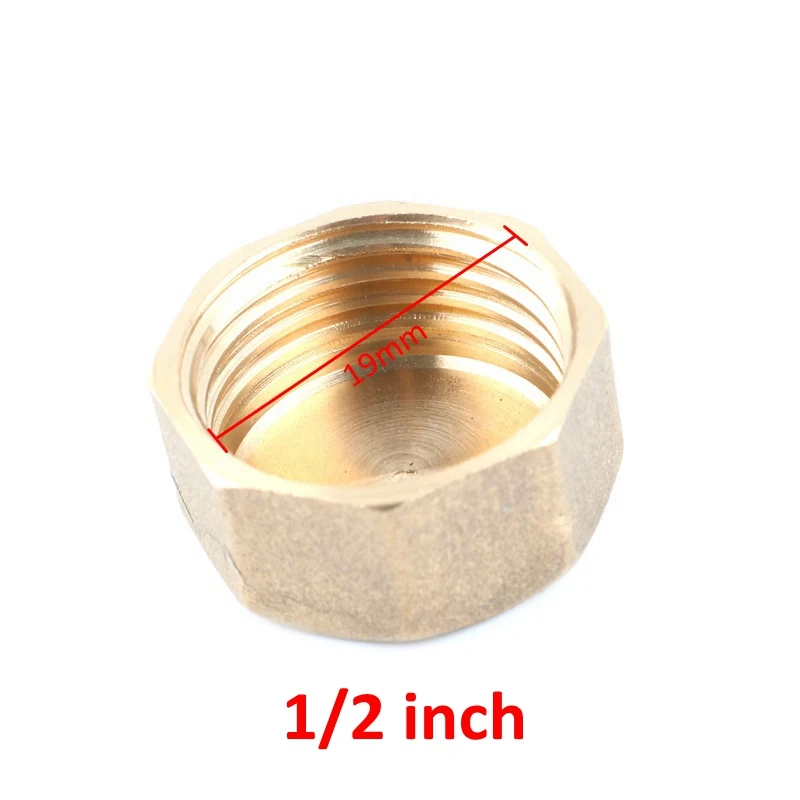 1 шт. латунный 1/2 &quot3/4&quot резьбовой соединитель медная Шестигранная Головка