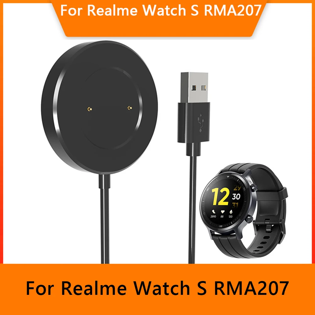 

Зарядный USB-кабель для смарт-часов Realme Watch S RMA207, спортивные часы, магнитное зарядное устройство, шнур питания, адаптер, аксессуар