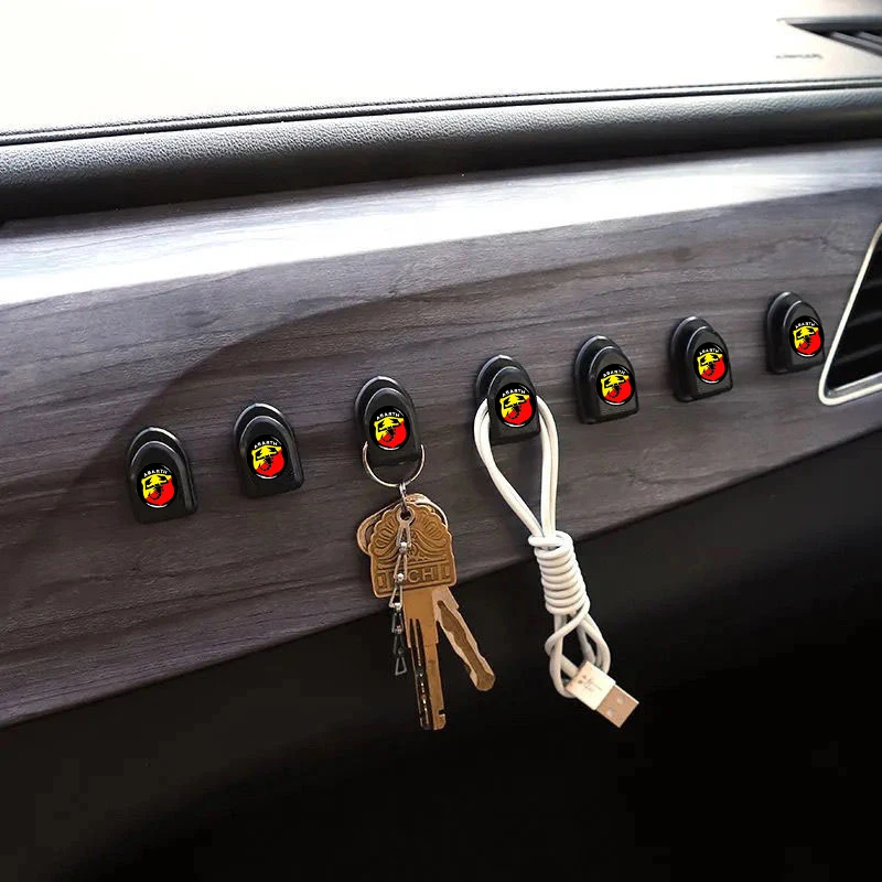 2шт. Автомобильные самоклеящиеся мини-крючки для хранения эмблемы наклейки аксессуары для Mitsubishi Asx Outlander xl 3 lancer Pajero 4 l200 EVO on.