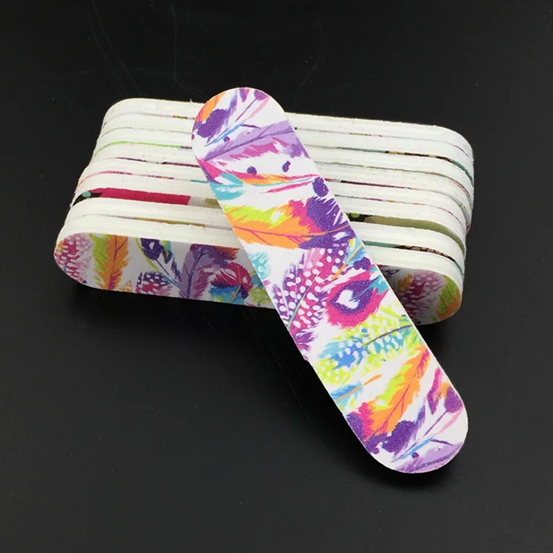 Мини пилка для ногтей двухсторонняя буфер 100/180 шлифовальный угловой пилочка