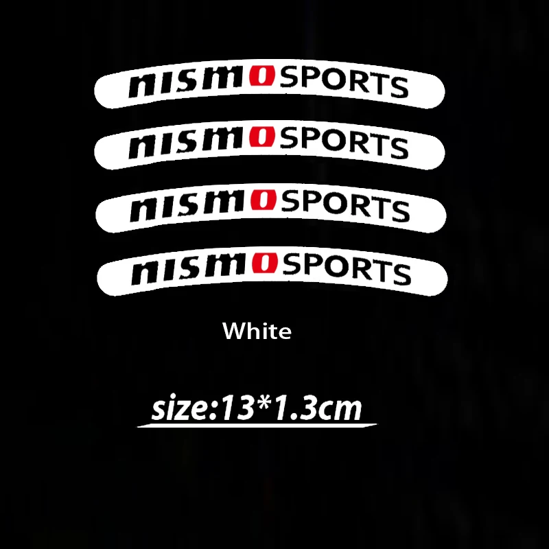 4 шт. nismo автомобиль наклейки для колес Nissan Tiida Sunny QASHQAI кольцо марта LIVINA TEANA X TRAI|stickers