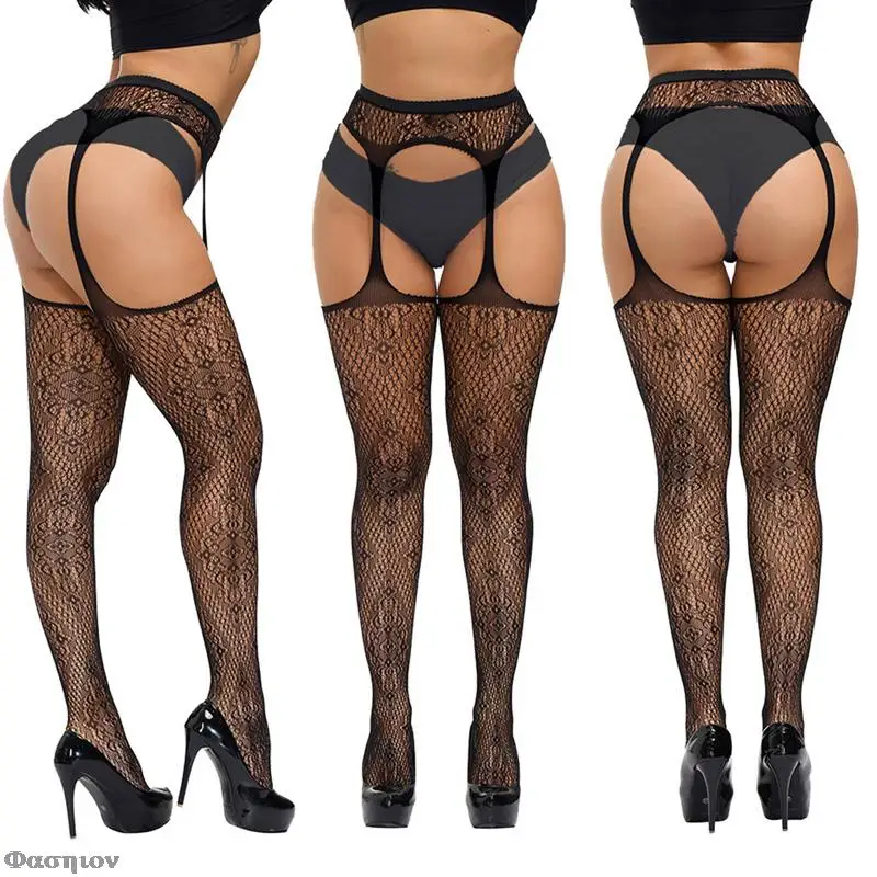 Женские Соблазнительные чулки кружевные мягкие до бедра с мягким верхом +