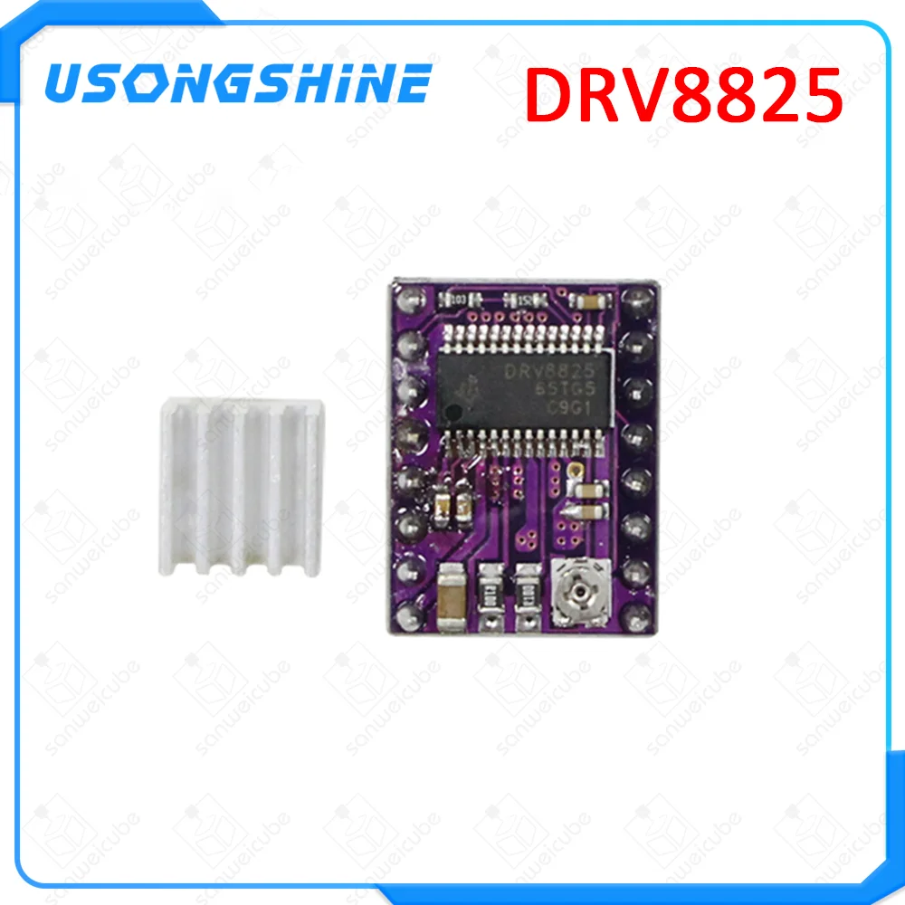 3D-принтер Stepstick Drv8825 Драйвер шагового двигателя Reprap 4 печатная плата замена A4988 для 3D-принтера части Ramps 1,4+ 1 шт. радиатор