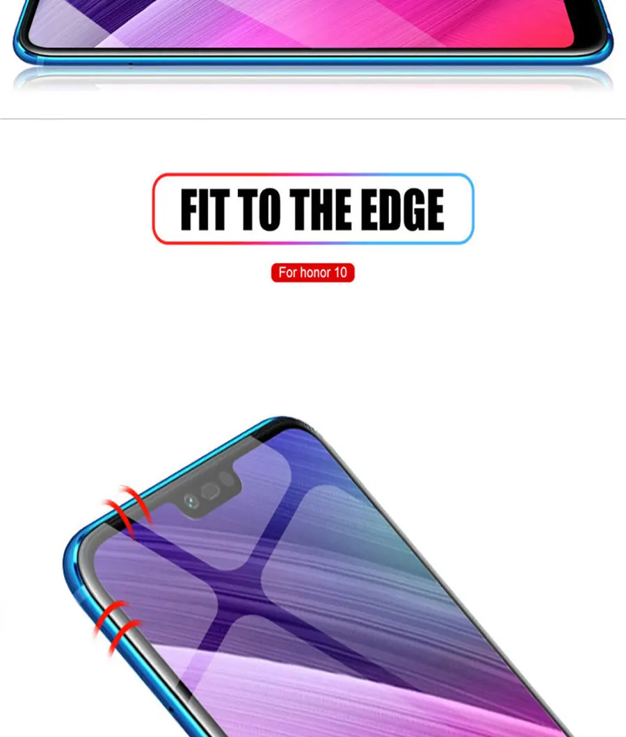 Полное покрытие из закаленного стекла для huawei P smart Z honor 10 Lite 9X 8X 8A 8C honor 20 lite view 20 V20 защитное стекло