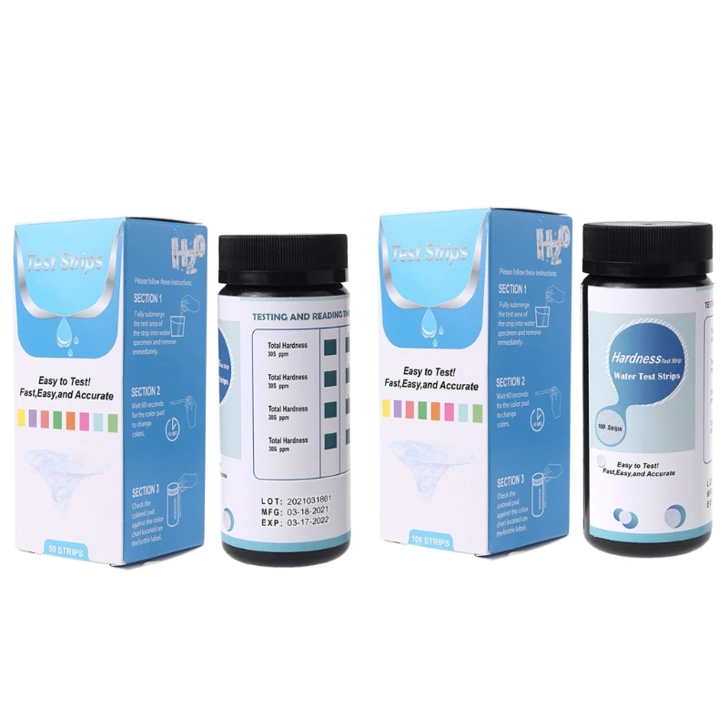 

Water Complete Hardness Test Strip Excellent Test Kit for Hardness of Water Softener Dishwasher Well Spa and Pool Water