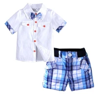 fashion baby boy clothes set summer children clothing boys outfit cotton short sleeve shirtshorts kids clothes 2 7 years