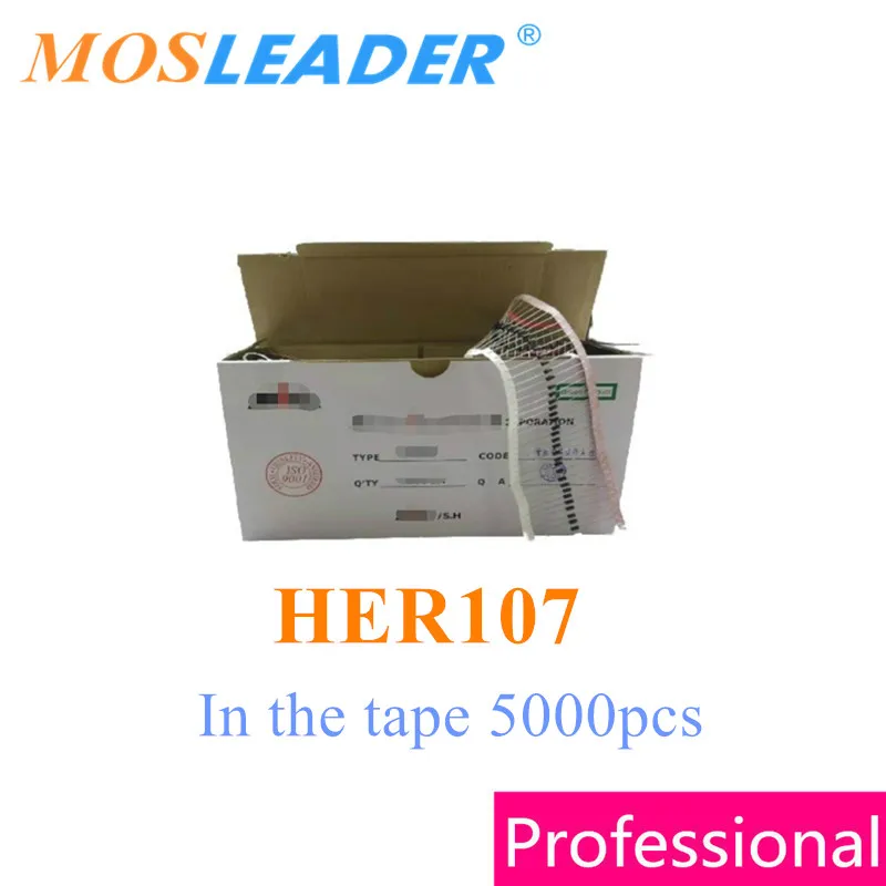 Mosleader HER107 DO41 5000 шт. в ленте 1A 800 DIP сделано Китае высокое качество|Запасные части| |