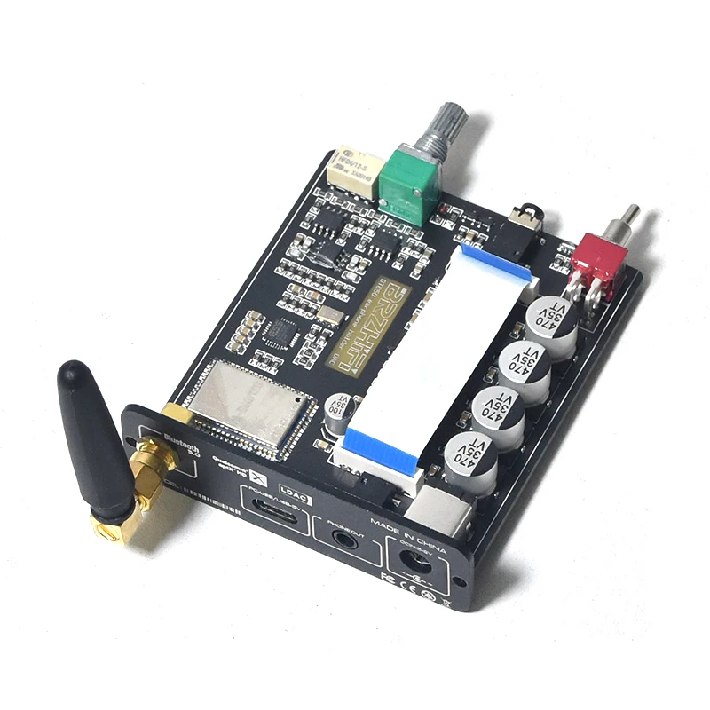 CSR8675 Bluetooth 5 0 Беспроводной приемник APTX-HD/LDAC OPA275 ESS9018K2M DAC декодирования 3 мм