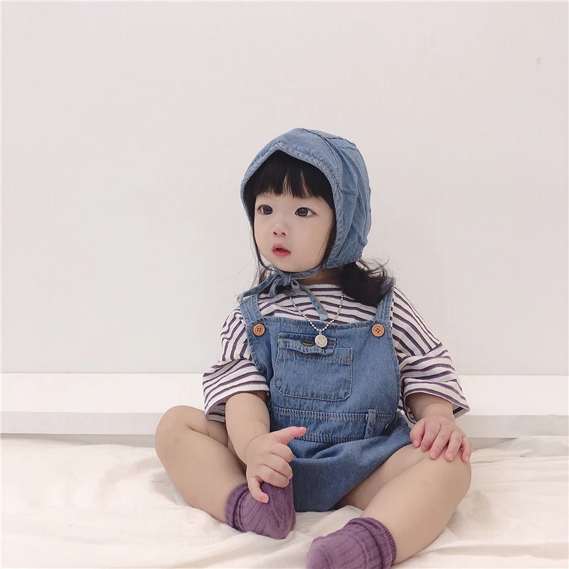Летние Боди для мальчиков и девочек цветные джинсы светильник одежда ползания