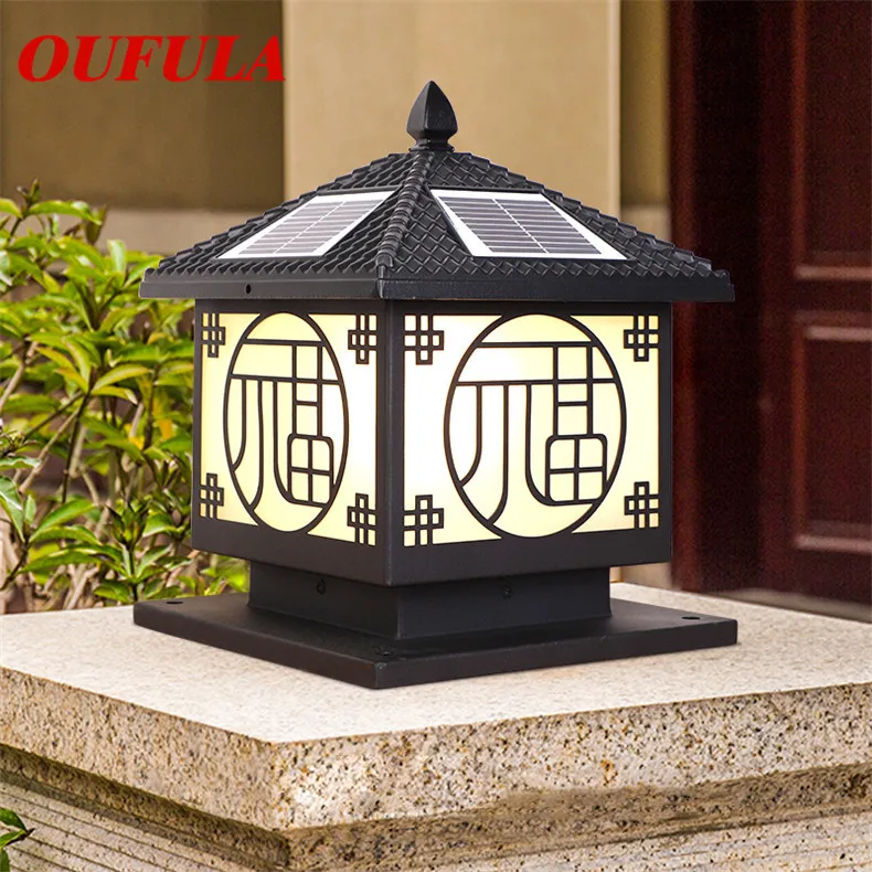 

OULALA Outdoor Solar Wall LampsWaterproof Sconce Light Contemporary Decorative For BalconyCourtyard VillaDuplex Hotel
