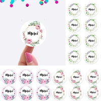 merci colored thank you stickers seal labels cute stickers scrapbook stationery sticker thanksgiving decorations for home