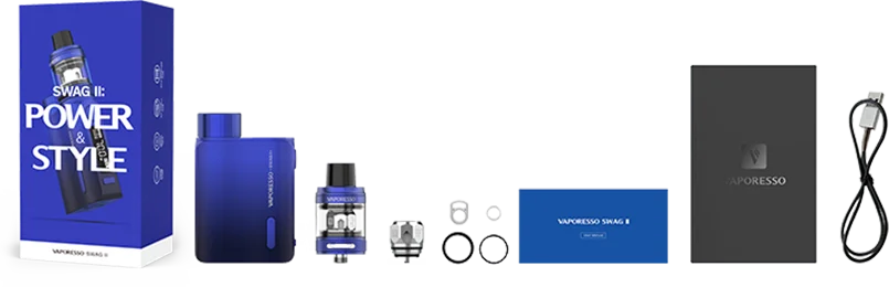 Vaporesso Vape SWAG 2 комплект с коробкой Mod NRG ПЭ бак распылитель GT 4 сетки Катушки основной аккумулятор пара электронная сигарета