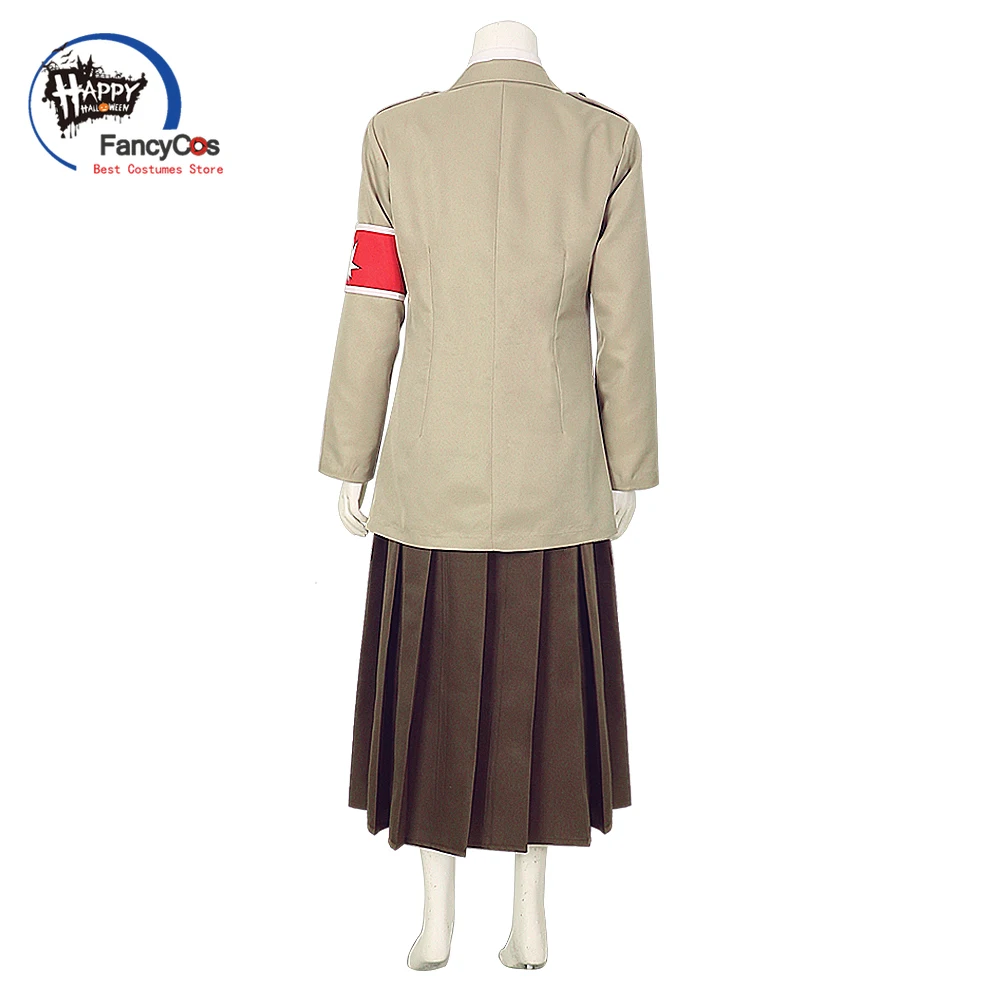 Anime Attack on Titan Jacket Eldian Warrior Unit Pieck Jacket Shingeki No Kyojin Eldian Dress Marley Military Cosplay Costume