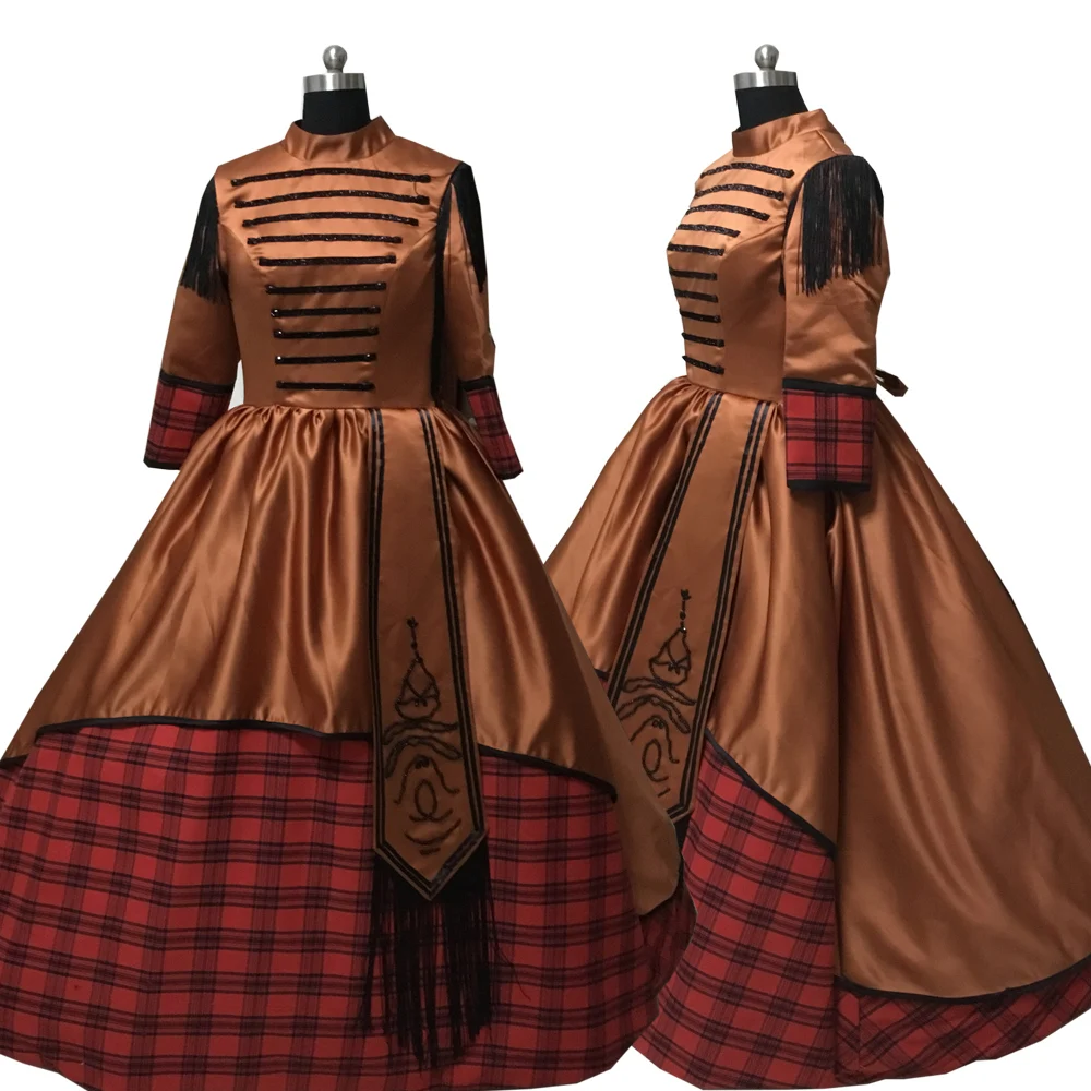 

2020 New Vintage costumes 18th Duchess Retro medieval Renaissance Reenactment Theatre Civil war Victorian dress D-548