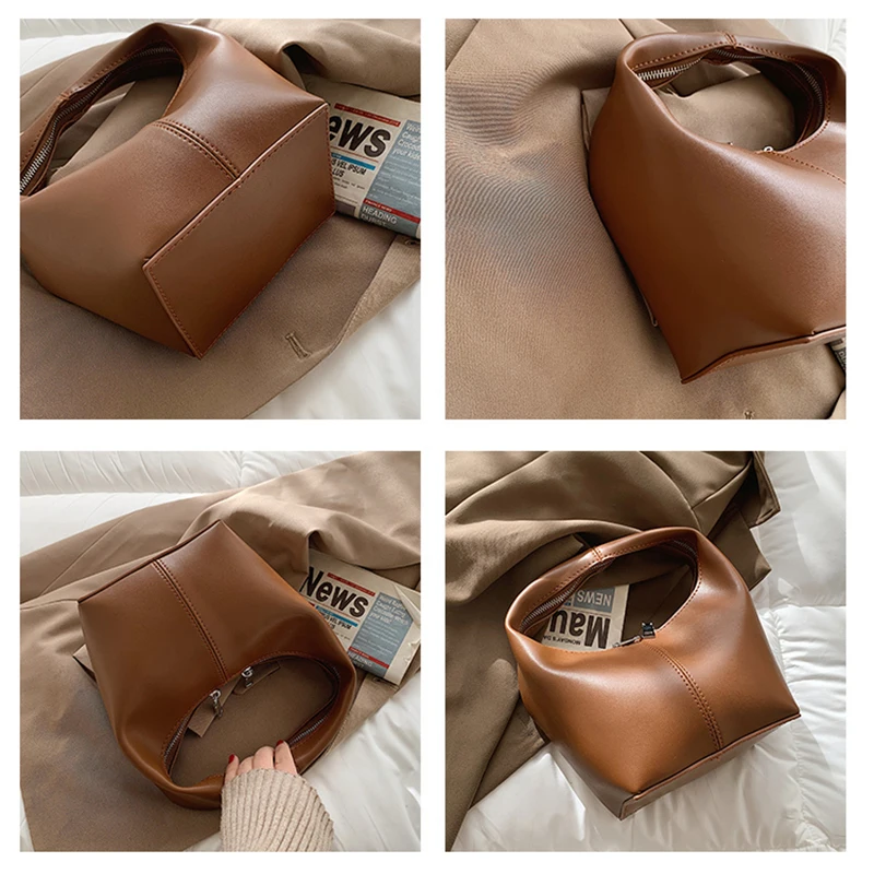 

Bag Women Handbag Messenger Box Bag Pillow PU Leather Purse For Female Good Quality Vintage Fashion Shoulder Bag Retro Tofu Bag