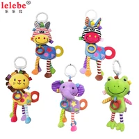 baby rattle doll teether 2020 new newborn comfort toy infant handbell plush stuffed toy musical toy animals doll kids toys