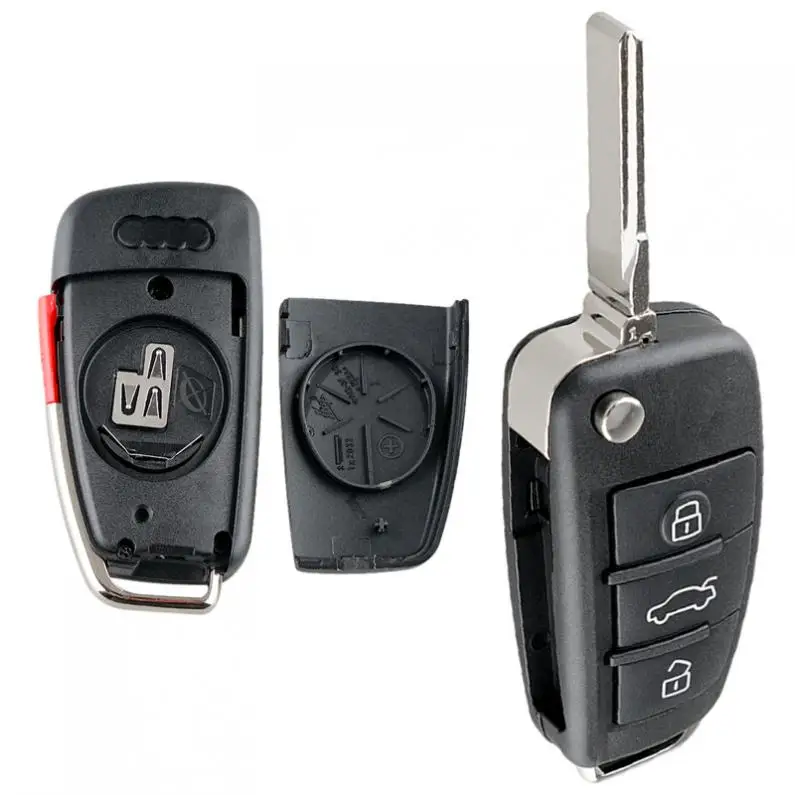 3 + 1 кнопки Складной Дистанционный флип чехол для ключа автомобиля оболочка