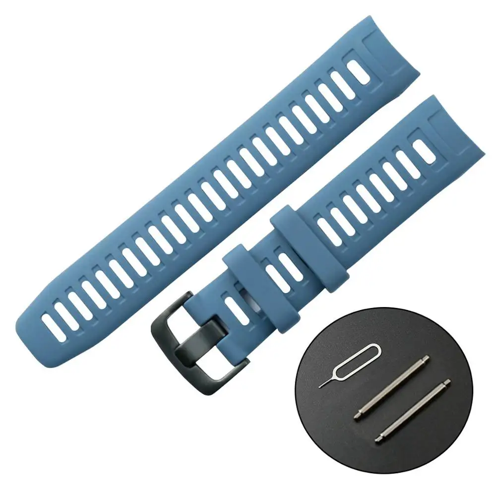 navy Ремешок Instinct, мягкий силиконовый ремешок для часов подходит для Garmin INSTINCT Sports gps Smart Watch Tools - Цвет ремешка: navy