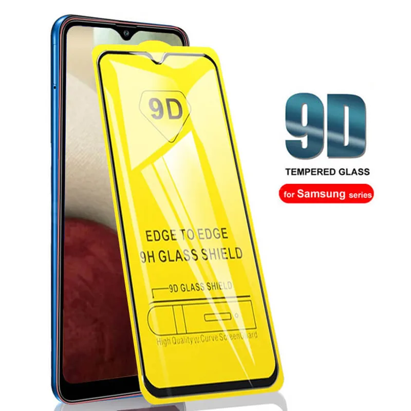 

2Pcs 9D Samsang A12 Glass For Samsung Galaxy A12 Protective Glass on Samsun A12 S20 FE A42 A71 A51 A31 A21s M31 Screen Protector