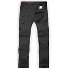 Мужские быстросохнущие водонепроницаемые съемные брюки солнцезащитные походные треккинговые брюки