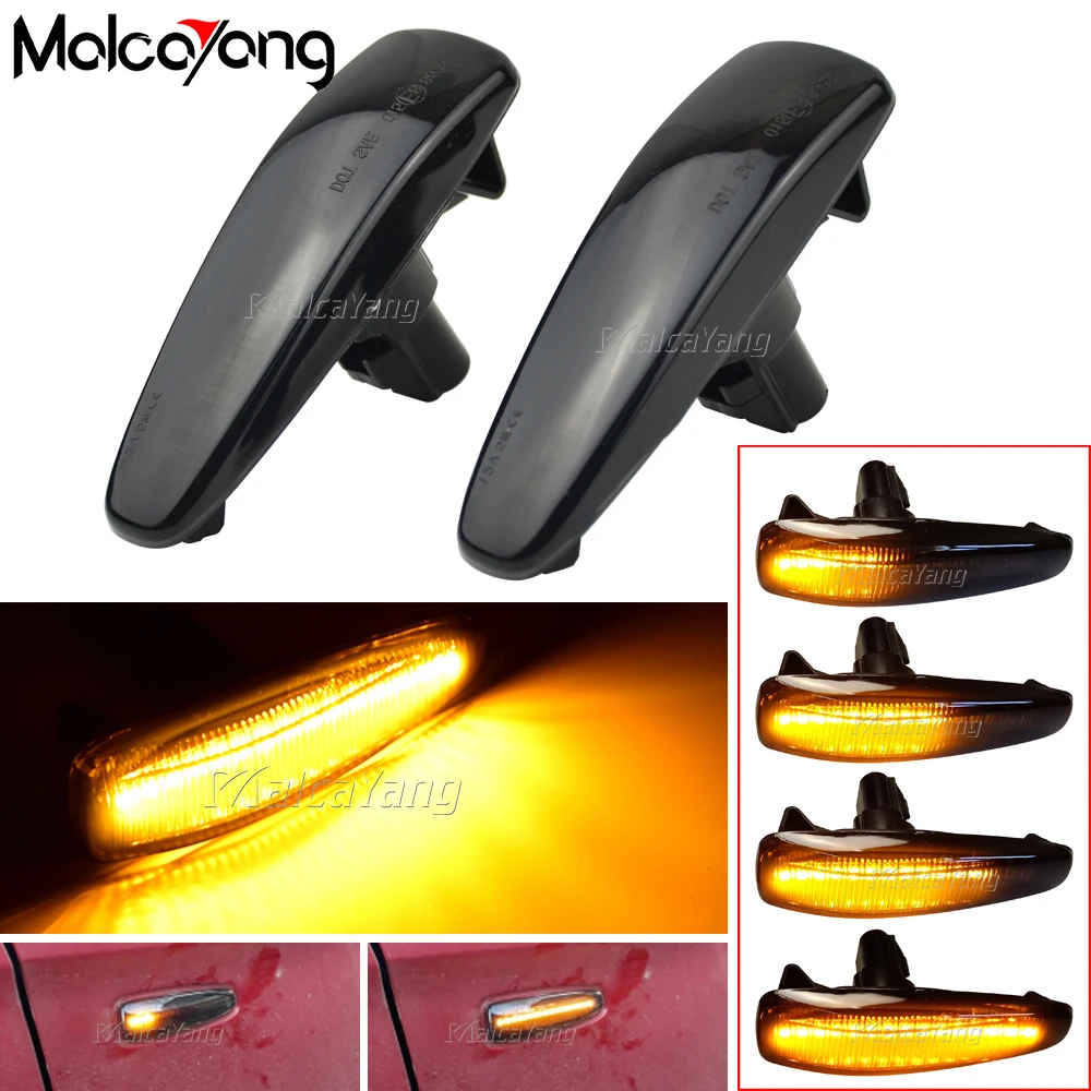 2 шт./лот Динамический светодиодный поворотный сигнал боковой указатель поворота
