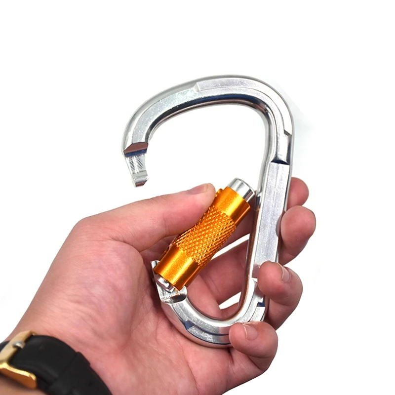 Авиационный алюминиевый карабин Автоматическая блокировка 25KN скалолазание d