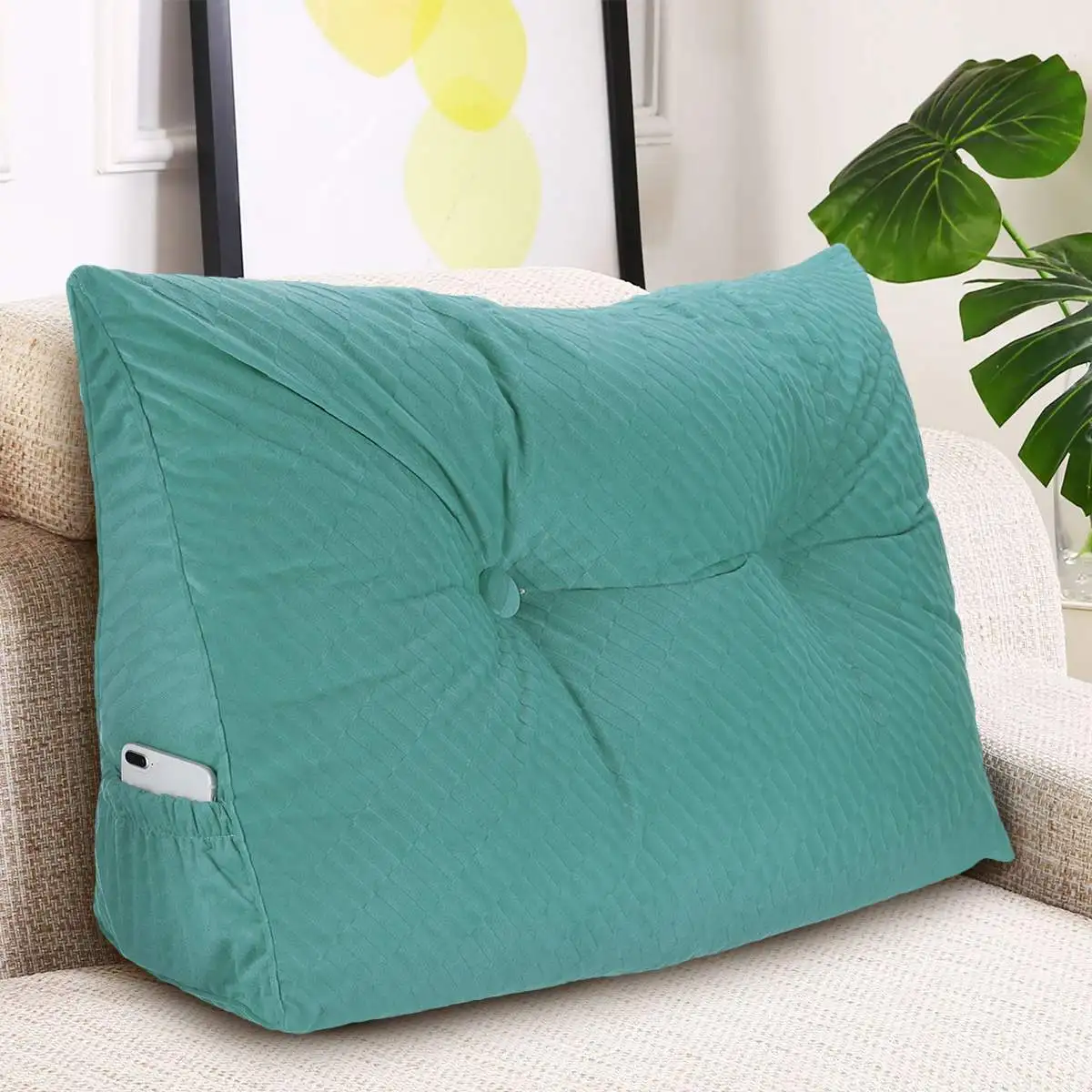 

80x50x20cm Wedge Shape Backrest Pillow Adjustable Sofa Back Wedge Cushion Lumbar Support Pillow Brace Head Neck Lounger Reading