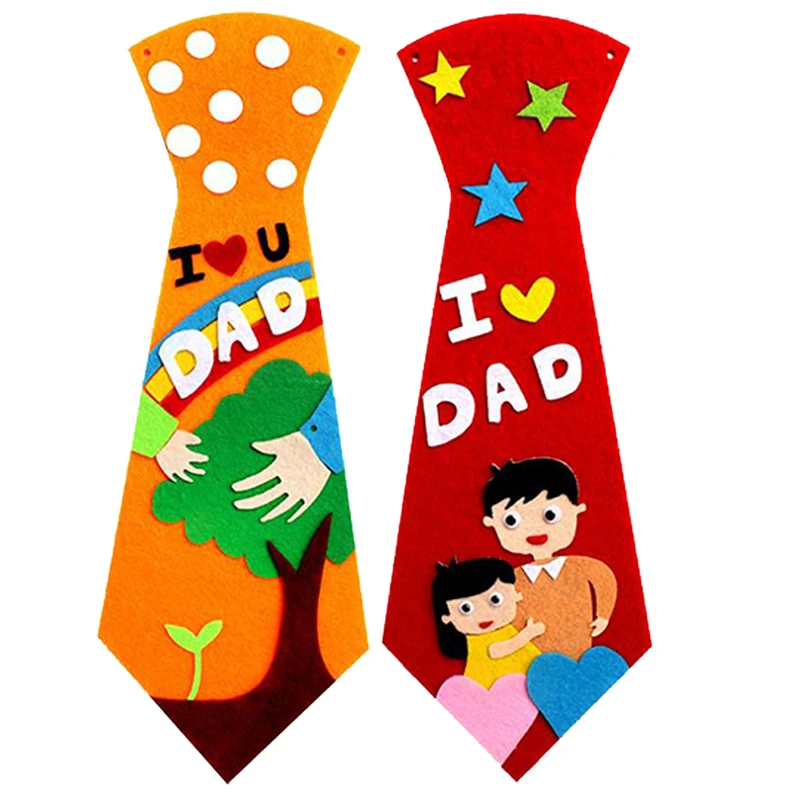 Детский сад много художественных ремесел Diy игрушки папа галстук ремесла Дети