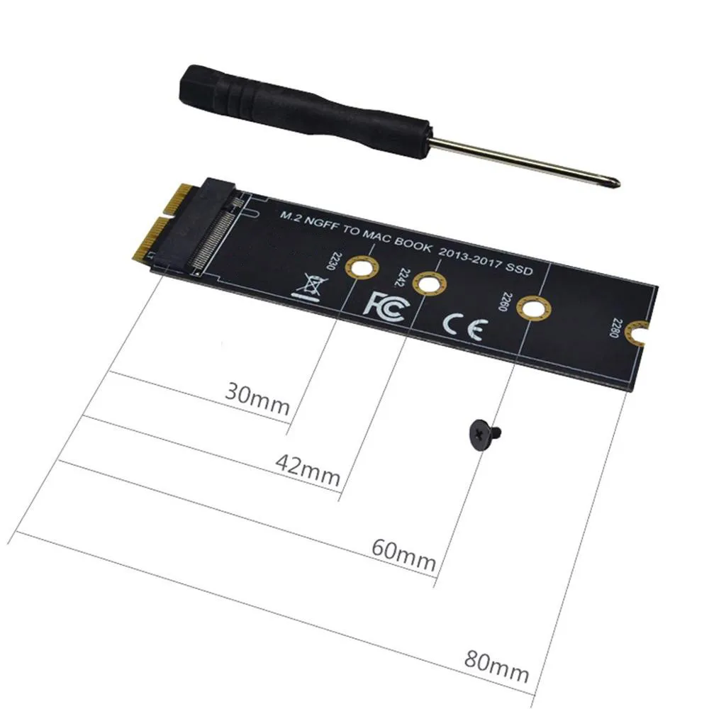 M2 NGFF PCIe AHCI SSD адаптер Разъем для карты MACBOOK Air 2013 2014 2015 2017 A1465 A1466 Pro A1398 A1502 A1419 2230 2280