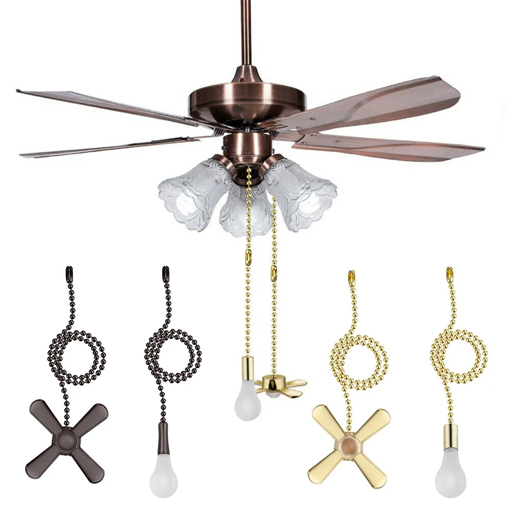 

5.2CM*1.5CM Ceiling Fan Pull Chain Beaded Ball Extension Chains With Light Bulb And Fan Cord High Quality