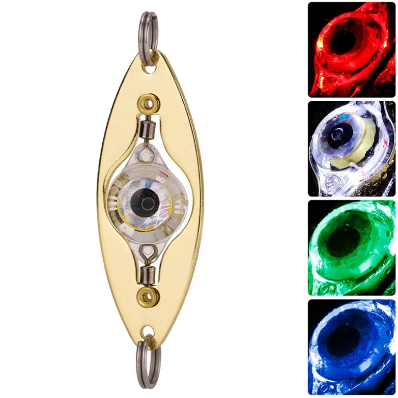 

LED Fishing Lures Light Deep Drop Underwater Rotatable Fisheye Lamp Luminous Fishing Bait Attracting Lamp