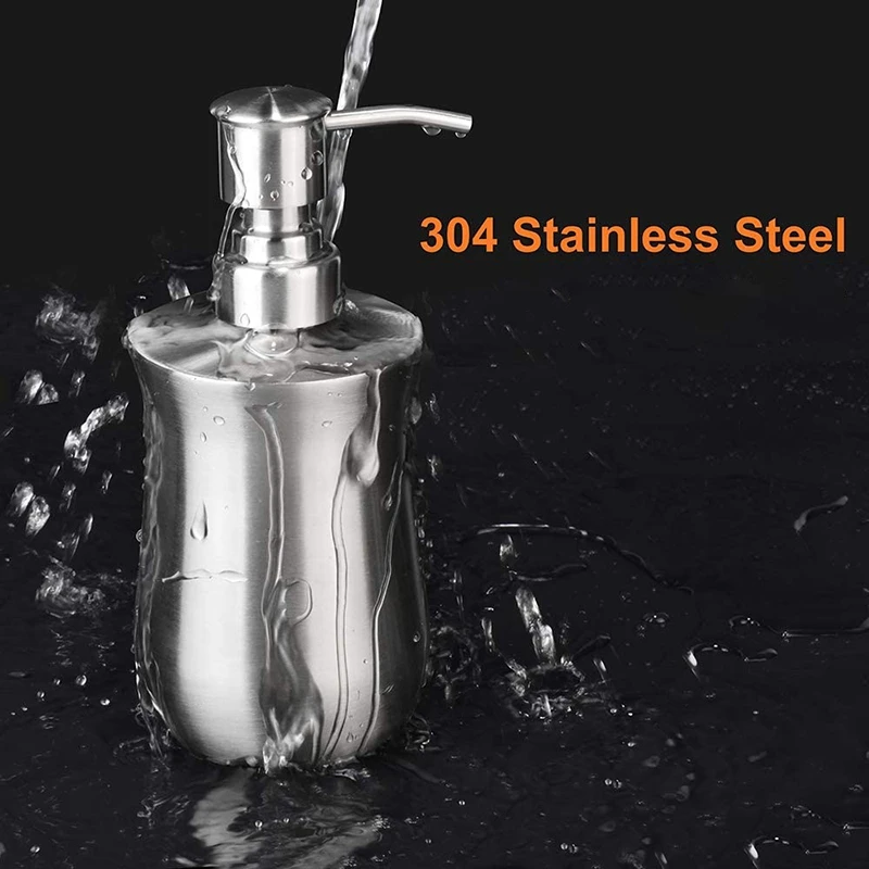 

Hand Soap Dispenser, Lotion Dispenser with Pump, Liquid Soap Container, Refillable Dish Hand Soap Pump Bottle Holder