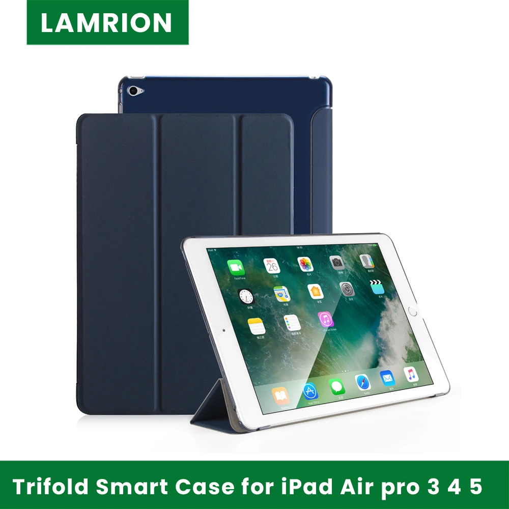 

Чехол для IPad Trifold Smart, чехол для iPad 2020 Air pro 2/3/4 2018 iPad 6-го поколения, легкий чехол с автоматическим переходом в спящий режим/Пробуждение